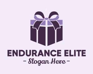 Purple Gift Present logo design