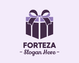 Purple Gift Present logo design