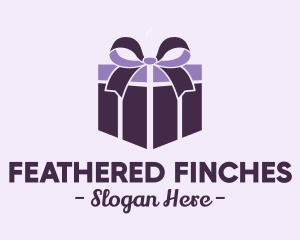 Purple Gift Present logo design