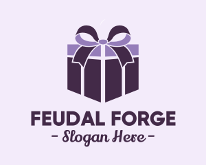 Purple Gift Present logo design