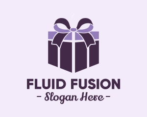 Purple Gift Present logo design