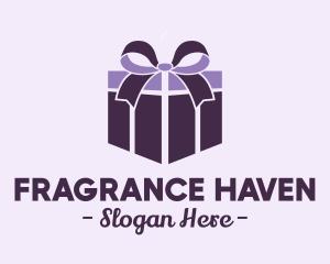 Purple Gift Present logo design