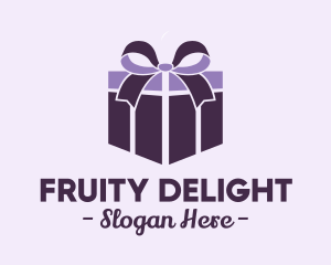 Purple Gift Present logo design