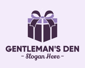 Purple Gift Present logo design