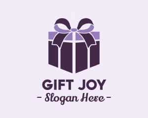 Purple Gift Present logo design