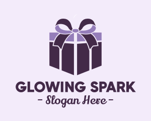 Purple Gift Present logo design