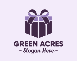 Purple Gift Present logo design