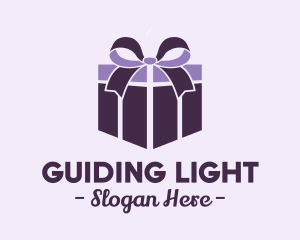 Purple Gift Present logo design