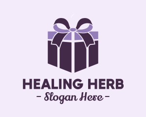 Purple Gift Present logo design