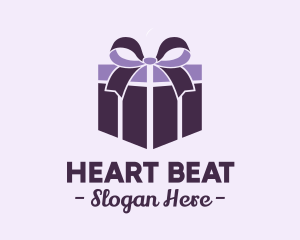 Purple Gift Present logo design