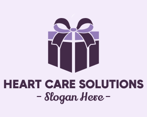 Purple Gift Present logo design