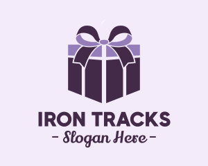 Purple Gift Present logo design