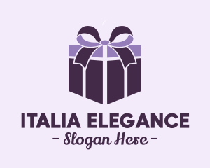 Purple Gift Present logo design