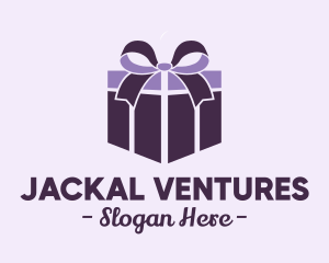 Purple Gift Present logo design