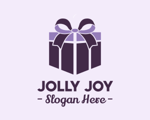 Purple Gift Present logo design