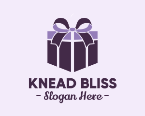 Purple Gift Present logo design