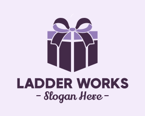 Purple Gift Present logo design