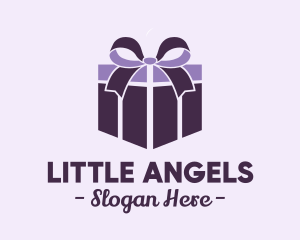 Purple Gift Present logo design