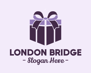 Purple Gift Present logo design