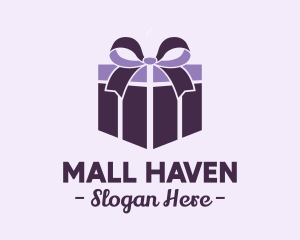 Purple Gift Present logo design