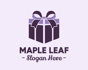 Purple Gift Present logo design