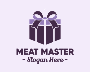 Purple Gift Present logo design