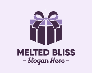 Purple Gift Present logo design