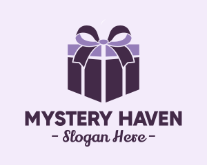 Purple Gift Present logo design