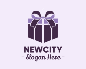 Purple Gift Present logo design