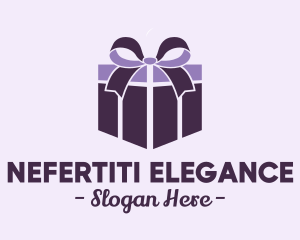 Purple Gift Present logo design