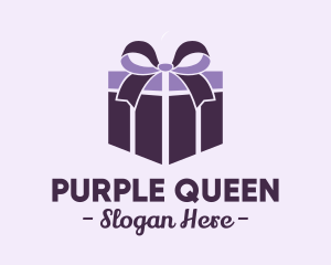 Purple Gift Present logo design