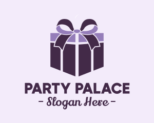 Birthday - Purple Gift Present logo design