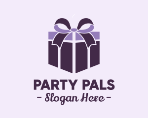 Birthday - Purple Gift Present logo design