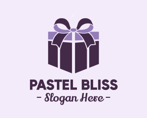 Purple Gift Present logo design