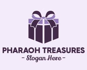 Purple Gift Present logo design