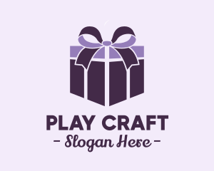 Purple Gift Present logo design