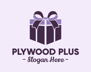 Purple Gift Present logo design