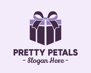 Purple Gift Present logo design