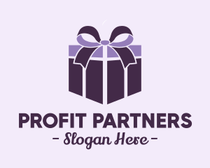 Purple Gift Present logo design