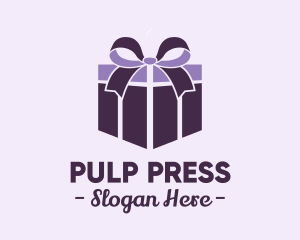 Purple Gift Present logo design