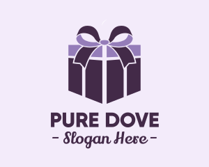 Purple Gift Present logo design