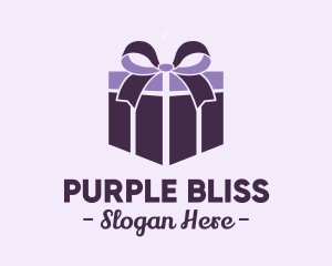 Purple Gift Present logo design