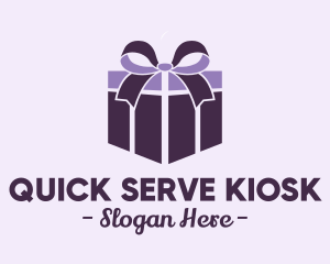 Purple Gift Present logo design