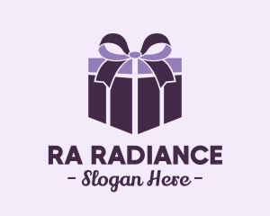 Purple Gift Present logo design