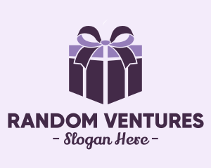 Purple Gift Present logo design