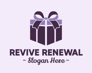 Purple Gift Present logo design