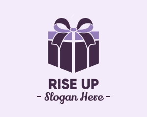 Purple Gift Present logo design