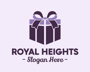 Purple Gift Present logo design