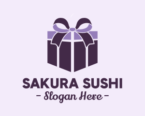 Purple Gift Present logo design