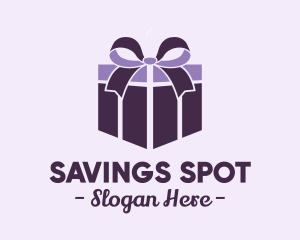 Purple Gift Present logo design